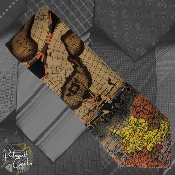 World Map Tie - Picture 1 of 5